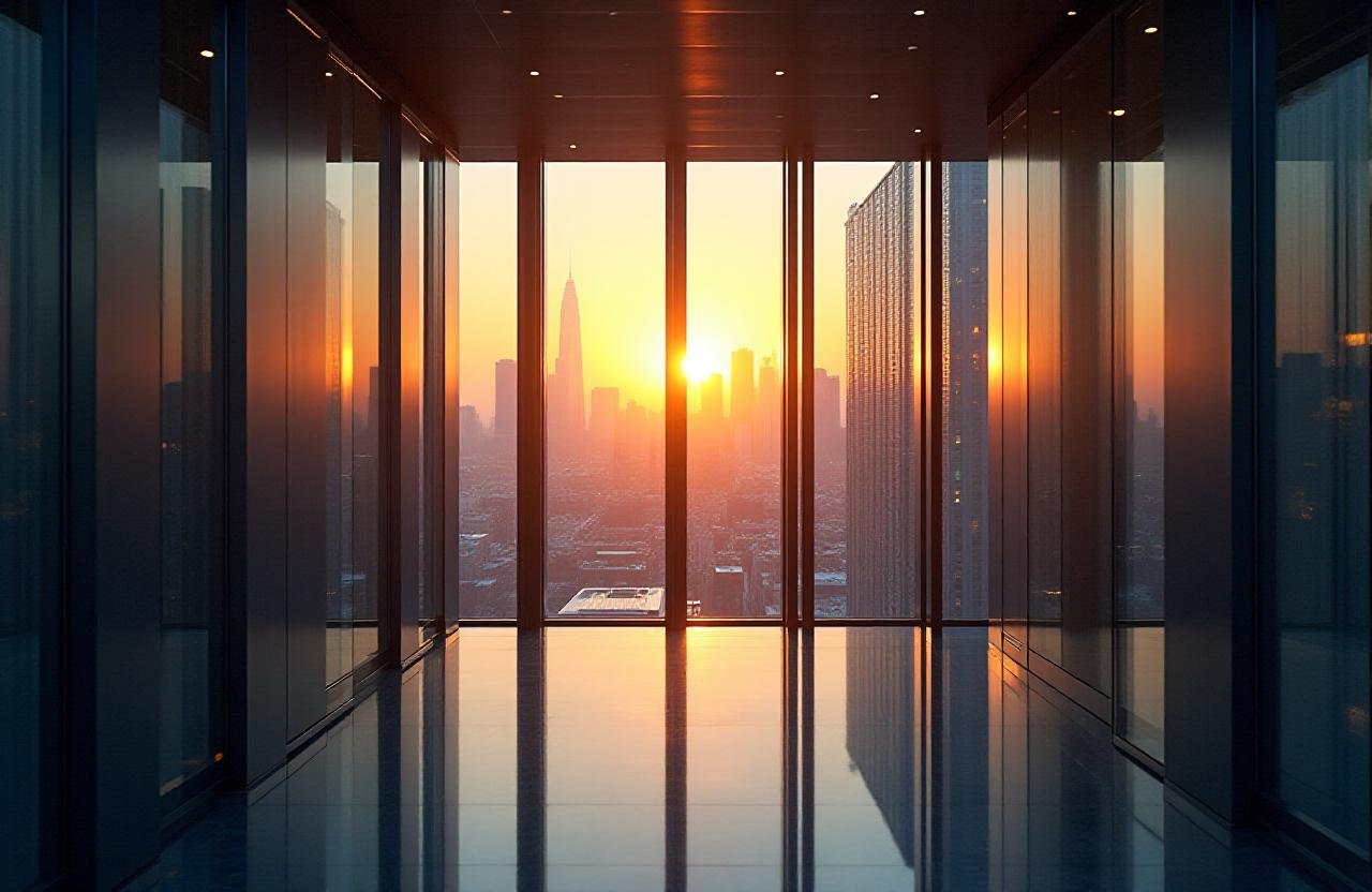 Sophisticated financial trading floor background